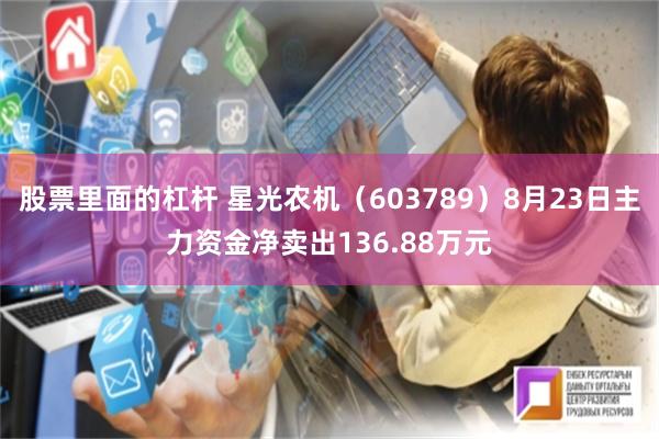 股票里面的杠杆 星光农机（603789）8月23日主力资金净卖出136.88万元