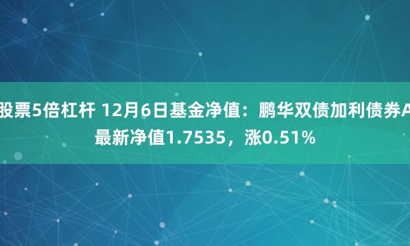 股票5倍杠杆 12月6日基金净值：鹏华双债加利债券A最新净值1.7535，涨0.51%